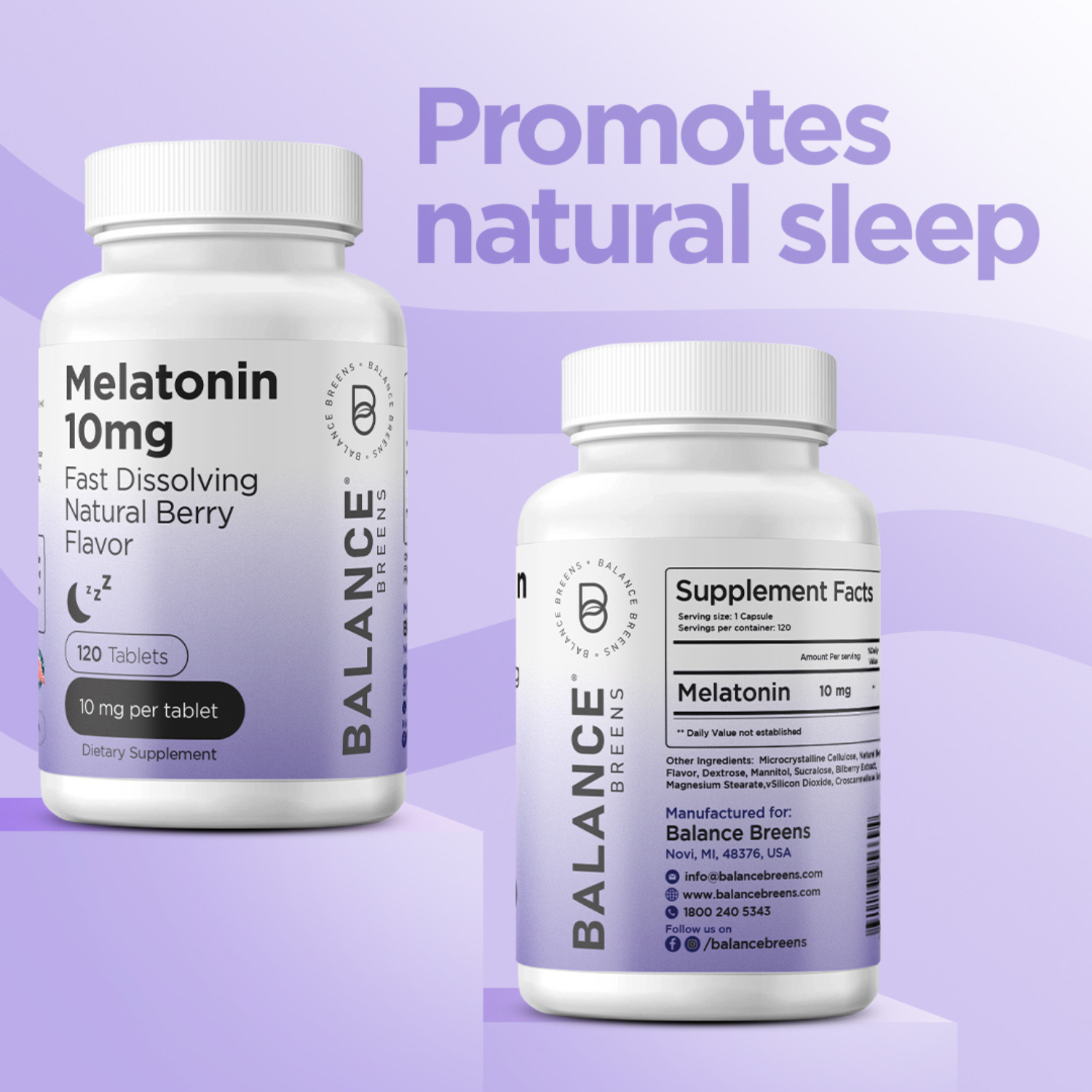 Melatonin 10mg, 120 Tablets