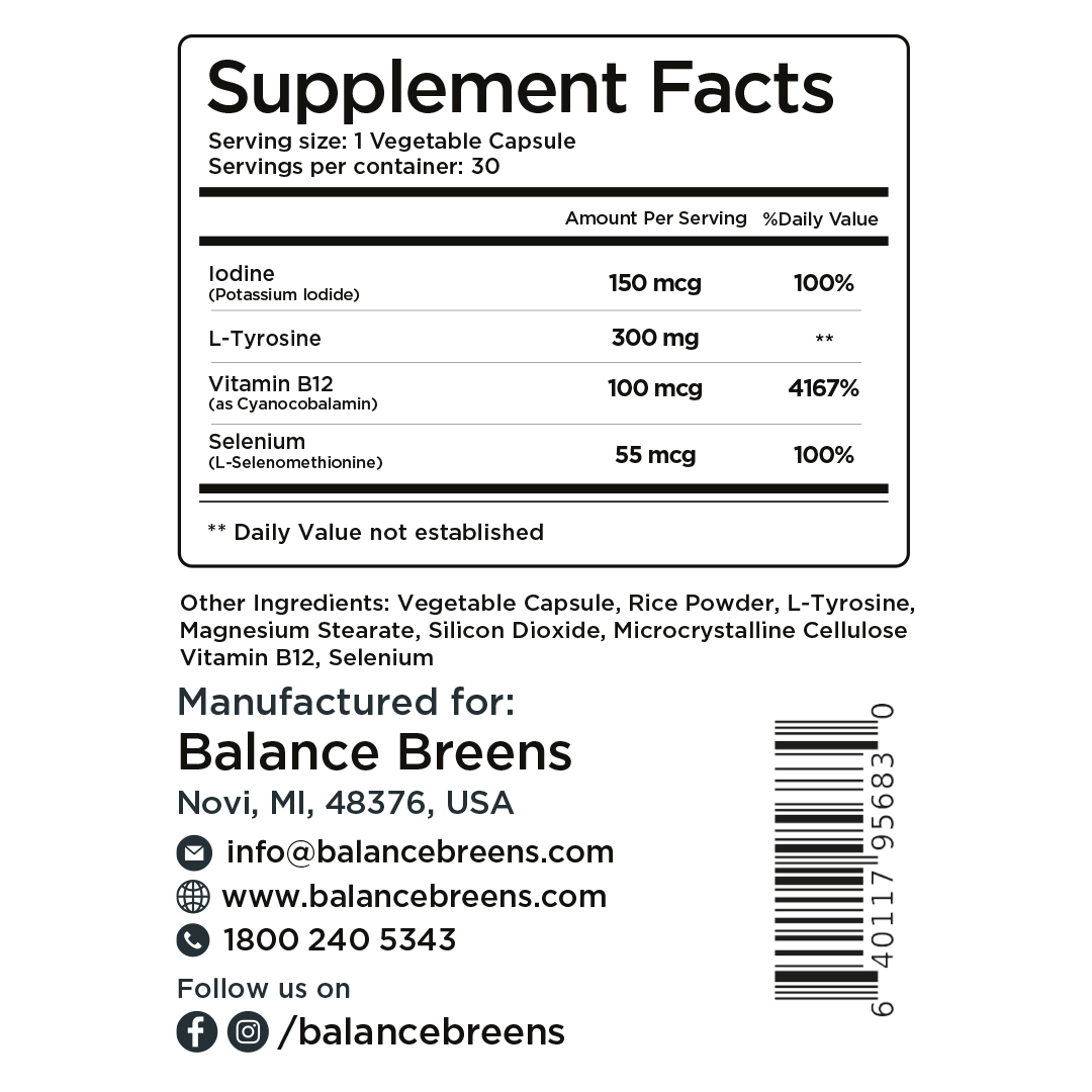 Thyroid Support, 30 Veggie Capsules