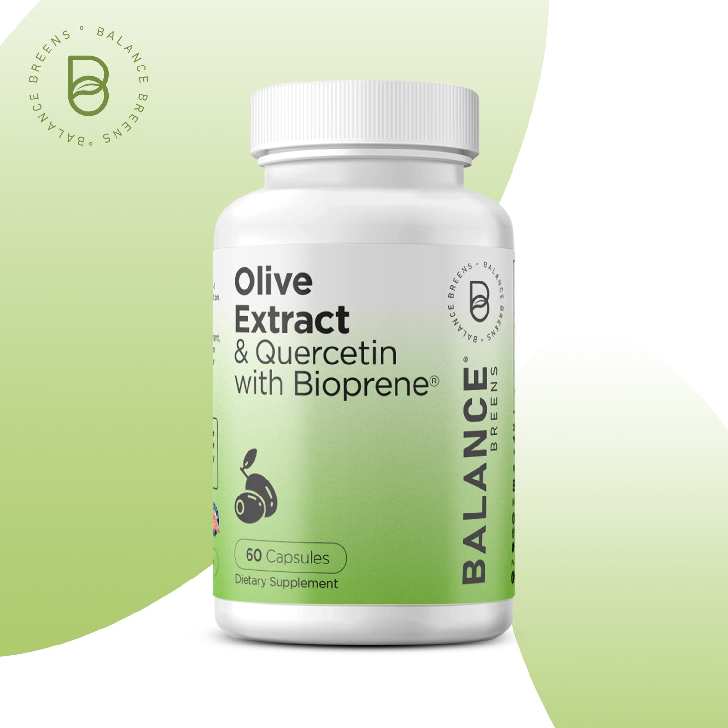 Olive Extract & Quercetin with Bioperine ©, 60 Capsules