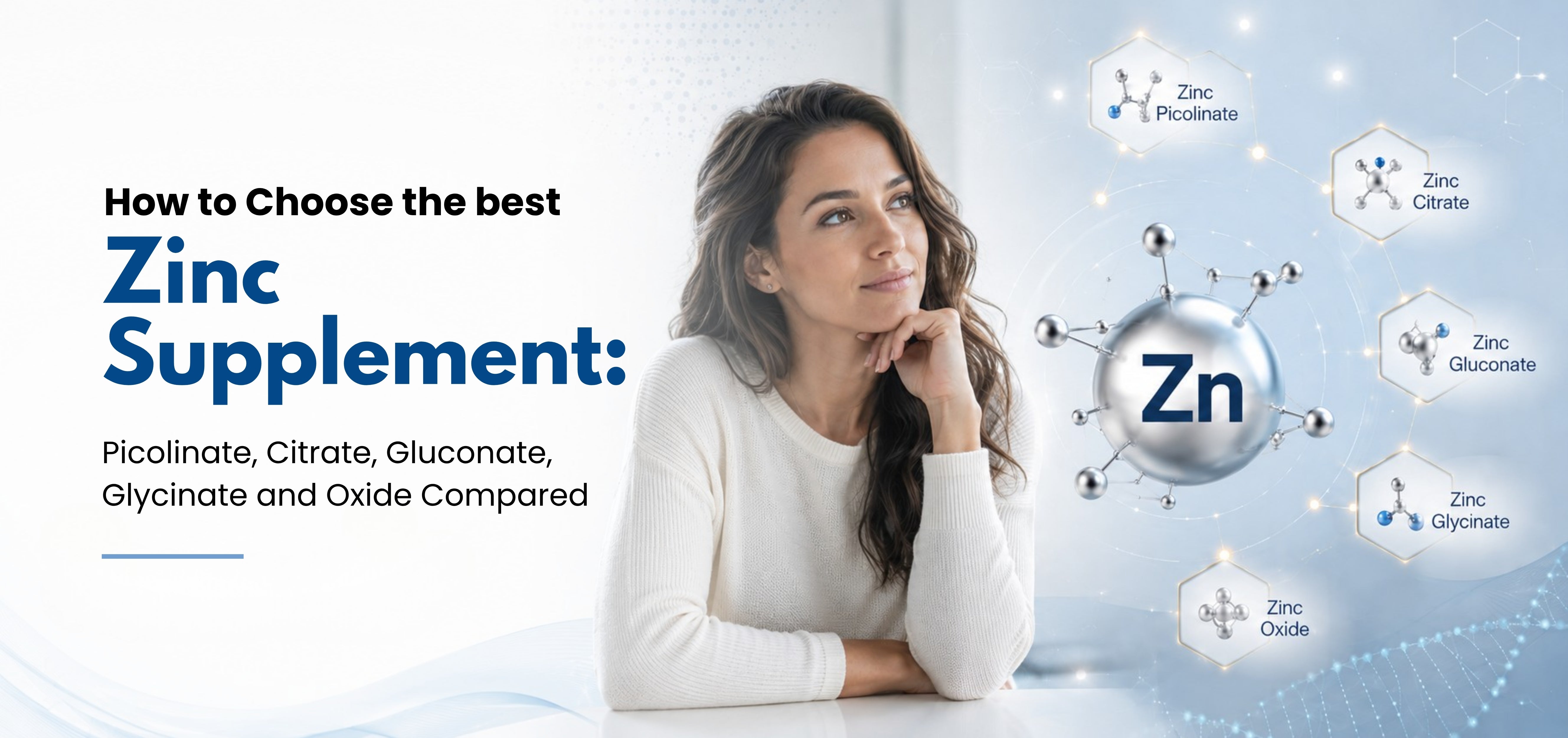 How to Choose the Best Zinc Supplement: Picolinate, Citrate, Gluconate, Glycinate and Oxide Compared