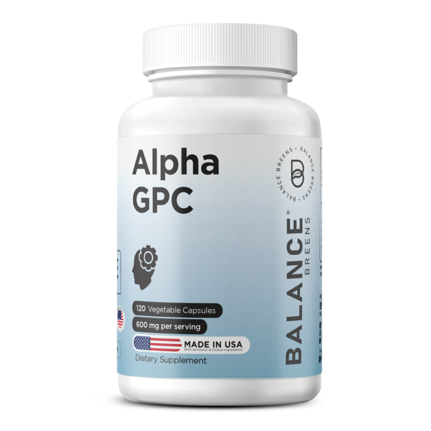 Alpha GPC Choline, 600 mg per serving, 120 Veggie Capsules ...