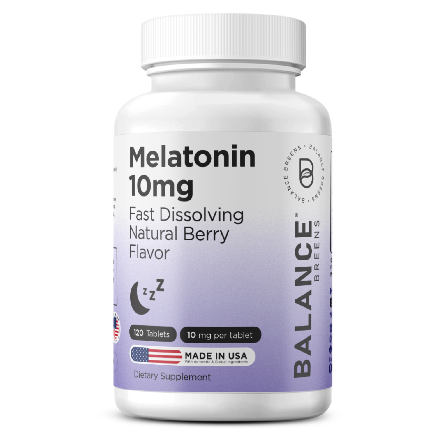 Melatonin 10mg, 100% Drug Free, Fast-Dissolve 120 Tablets - Natural Sleep Aid, Experience Serene, Restful Nights - Find Your Calm, Embrace Relaxation, Supports Sound Sleep and Tranquility