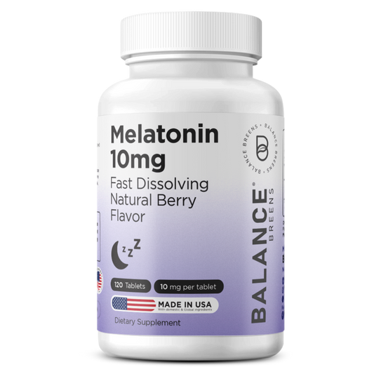 Melatonin 10mg, 100% Drug Free, Fast-Dissolve 120 Tablets - Natural Sleep Aid, Experience Serene, Restful Nights - Find Your Calm, Embrace Relaxation, Supports Sound Sleep and Tranquility