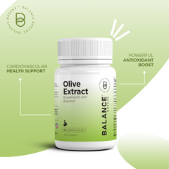 Balance Breens Immunity Booster Olive Leaf Extract 60 Capsules - Quercetin 400mg with Bioperine Black Pepper Extract