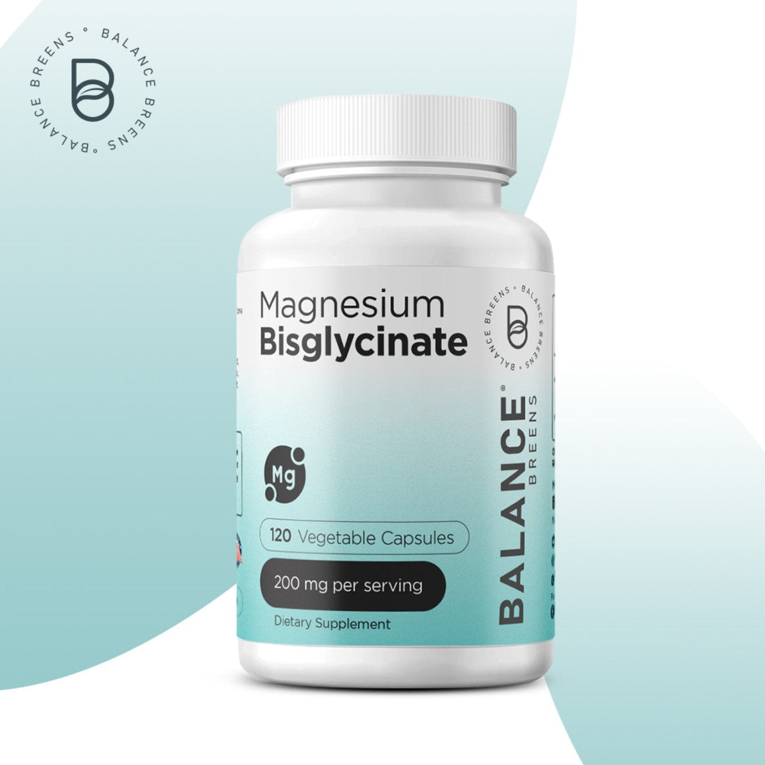 Magnesium Bisglycinate 200 mg per serving, 120 Veggie Capsules