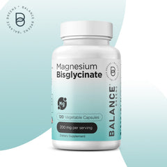 Magnesium Bisglycinate 200mg High Absorption Chelated - 120 Vegan Capsules - Supports Hearth Health, Muscle Cramps, Bone Health, Positive Mood - Non-GMO and Gluten Free