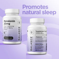 Melatonin 20mg, 100% Drug Free, Fast-Dissolve 120 Tablets - Natural Sleep Aid, Experience Serene, Restful Nights - Find Your Calm, Embrace Relaxation, Supports Sound Sleep and Tranquility