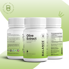 Olive Extract & Quercetin 400mg with Bioperine Black Pepper Extract- 60 Capsules