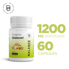 Organic Shatavari Capsules 1200mg - 60 Capsules - Lactation Vitamins for Breastfeeding - Hormonal Balance for Women - Asparagus Racemosus Roots Herb