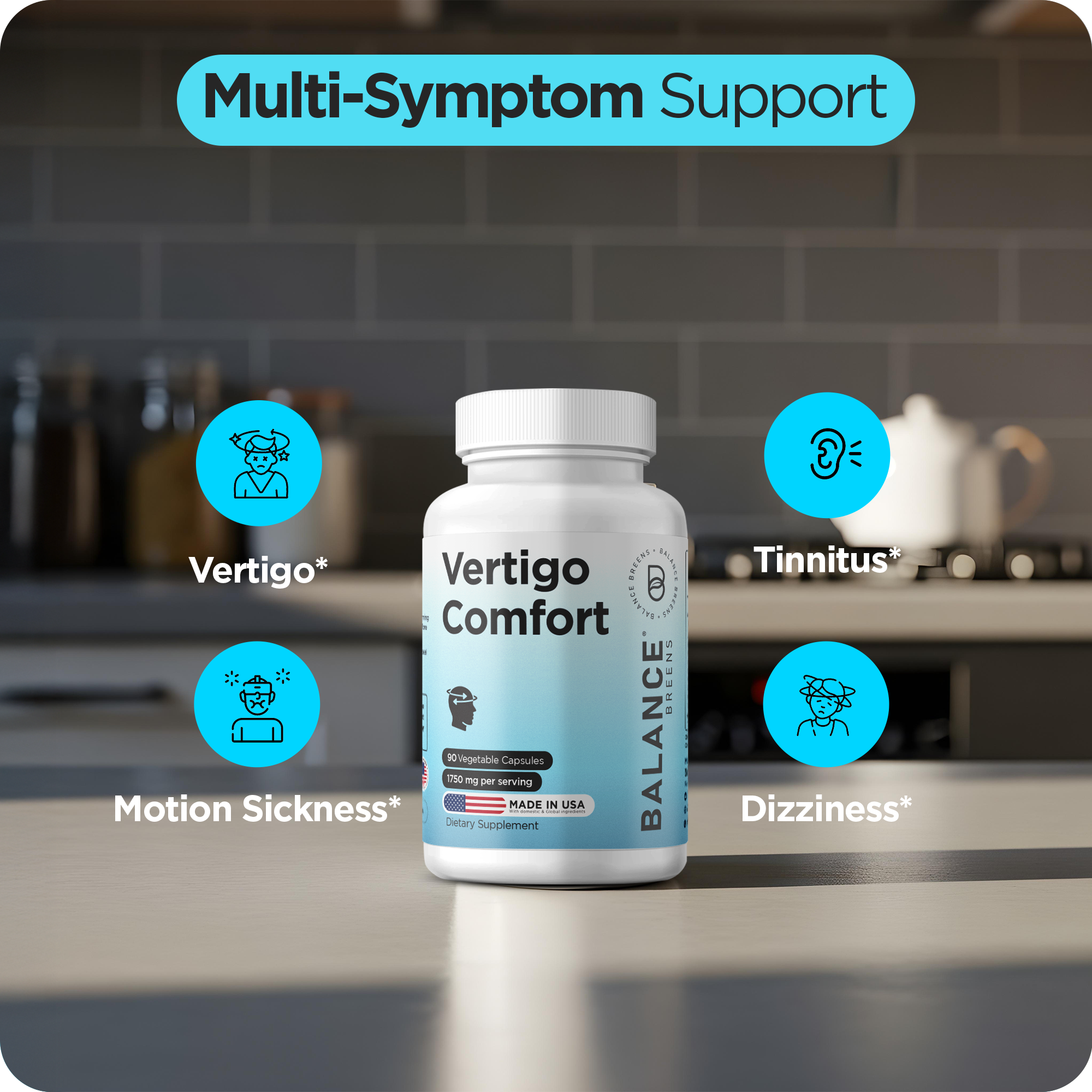 Vertigo Comfort 1750mg, 90 Veggie Capsules