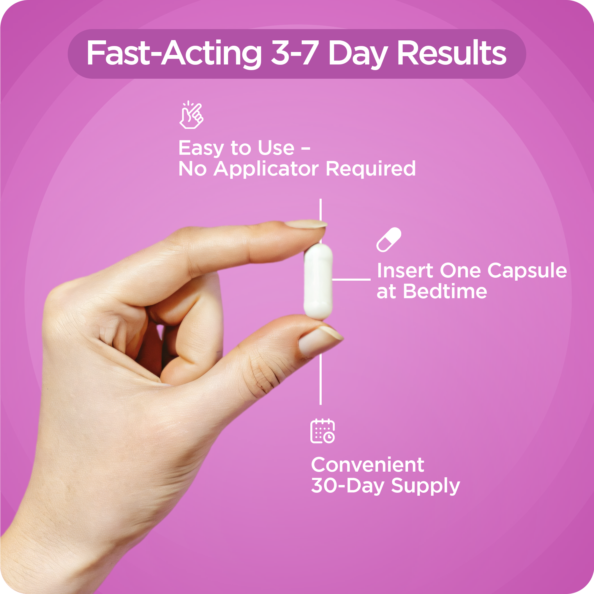 Boric Acid for Women, 600mg, 30 Vaginal Suppositories