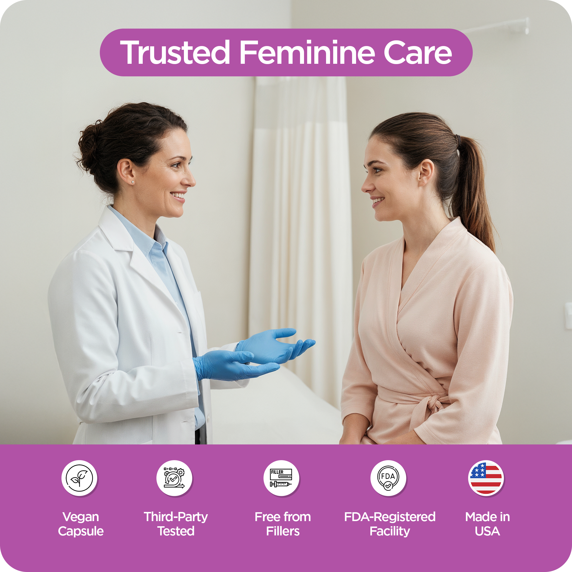 Boric Acid for Women, 600mg, 30 Vaginal Suppositories