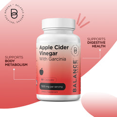 Balance Breens Apple Cider Vinegar with the power of Garcinia, 90 Capsules, 1500 mg per serving