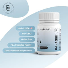 Alpha GPC Choline Supplement 600mg – 120 Vegetable Capsules - Advanced Memory Formula, Nootropics Brain Support Supplement - Non-GMO and Gluten Free Pills