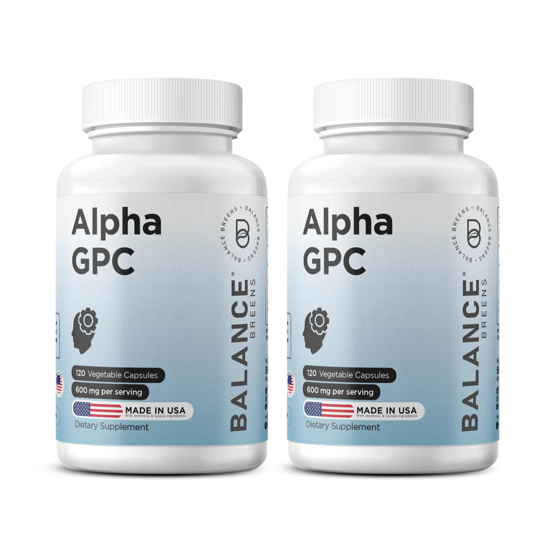 Alpha GPC Choline 600mg 120 Capsules | Balance Breens