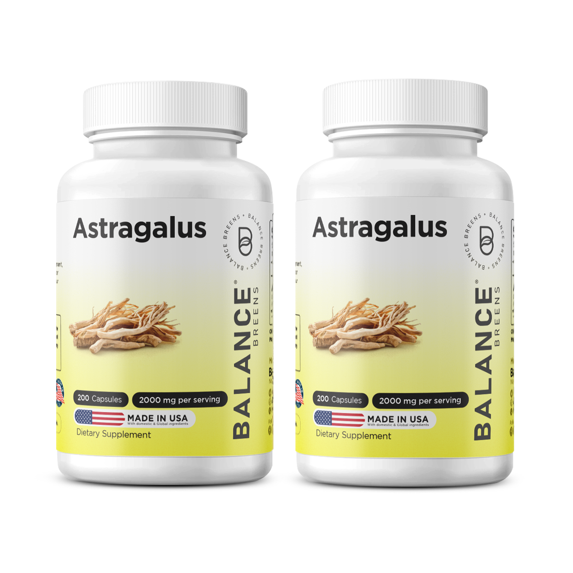 Astragalus, 2000mg per serving, 200 Capsules