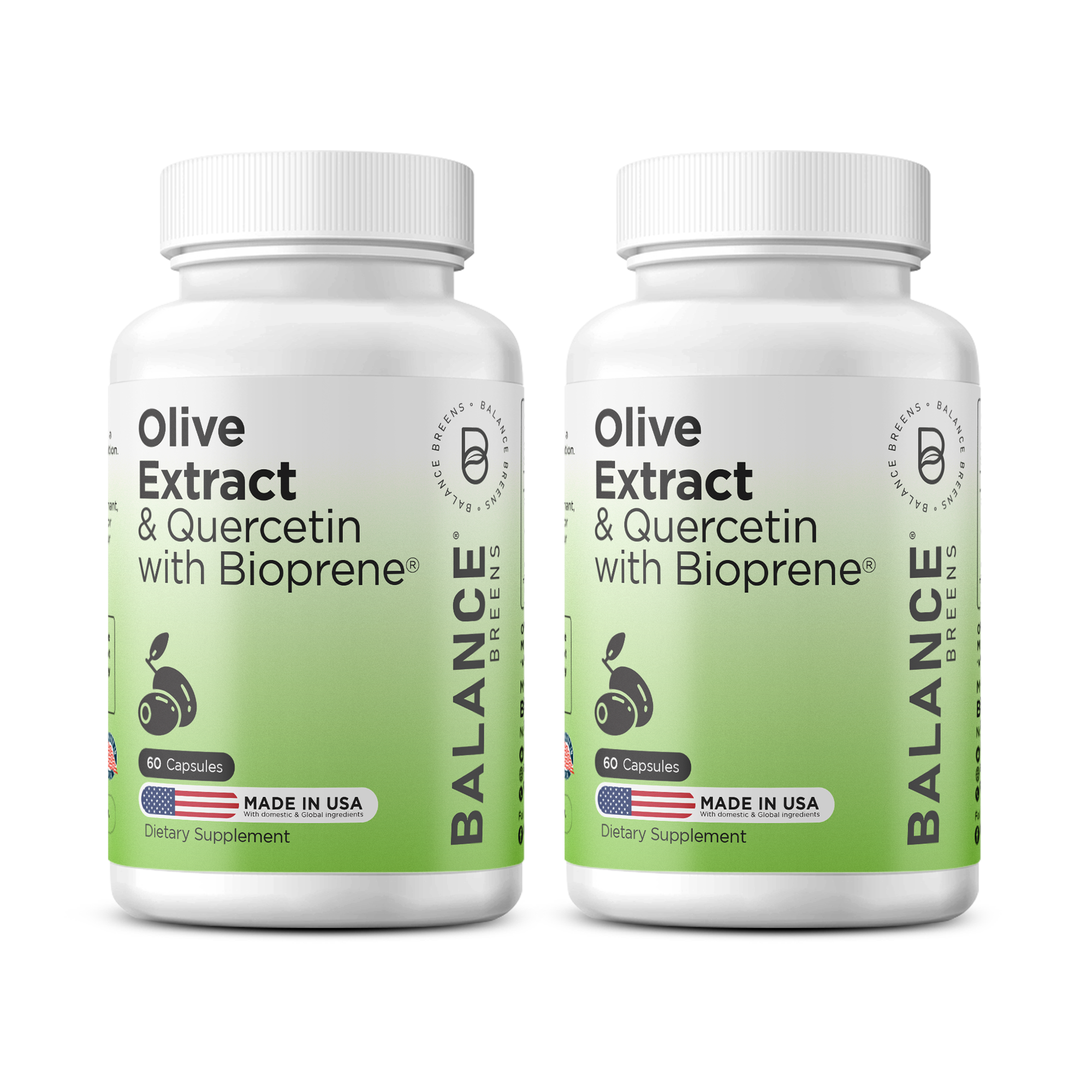 Olive Extract & Quercetin with Bioperine ©, 60 Capsules