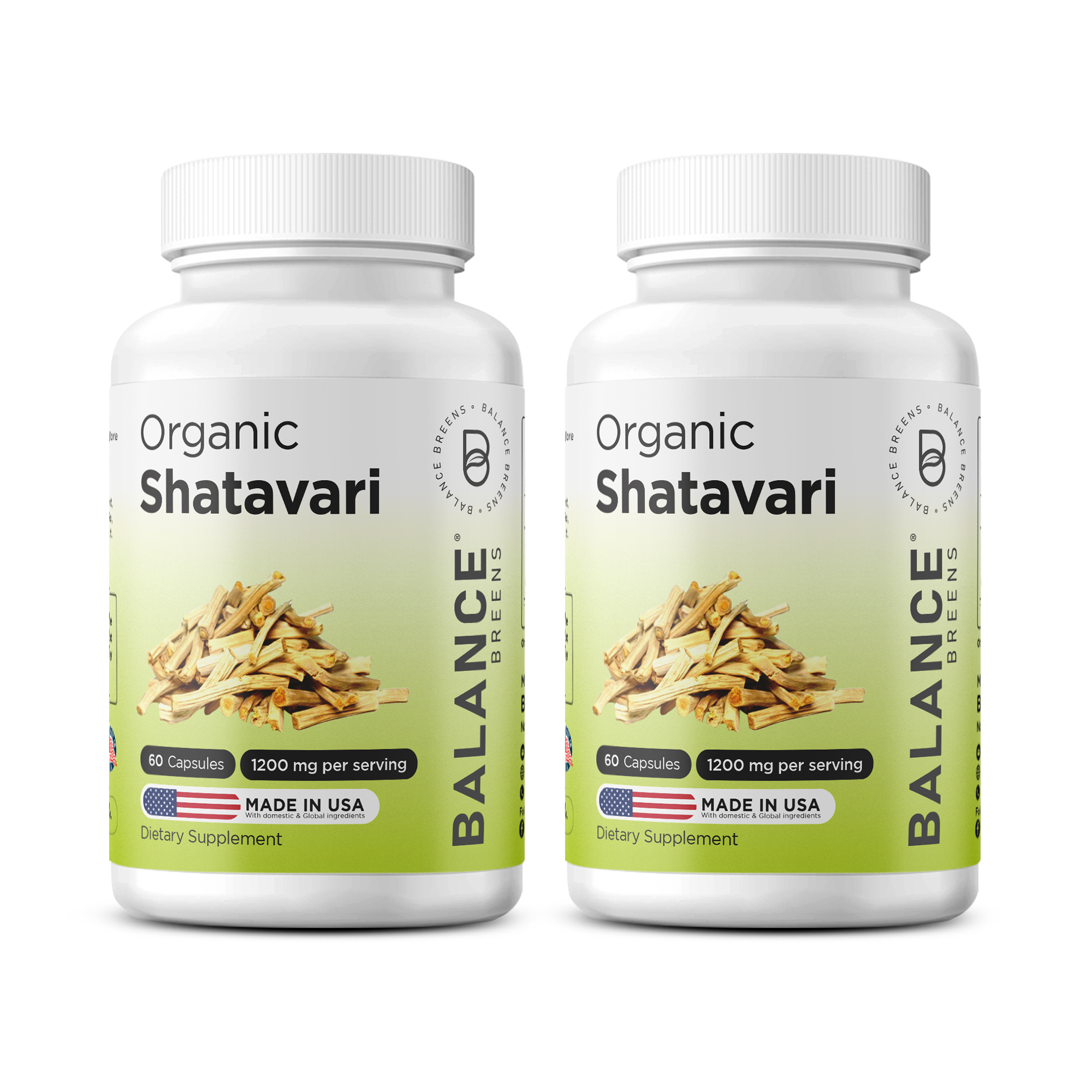 Organic Shatavari 1200mg, 60 Capsules