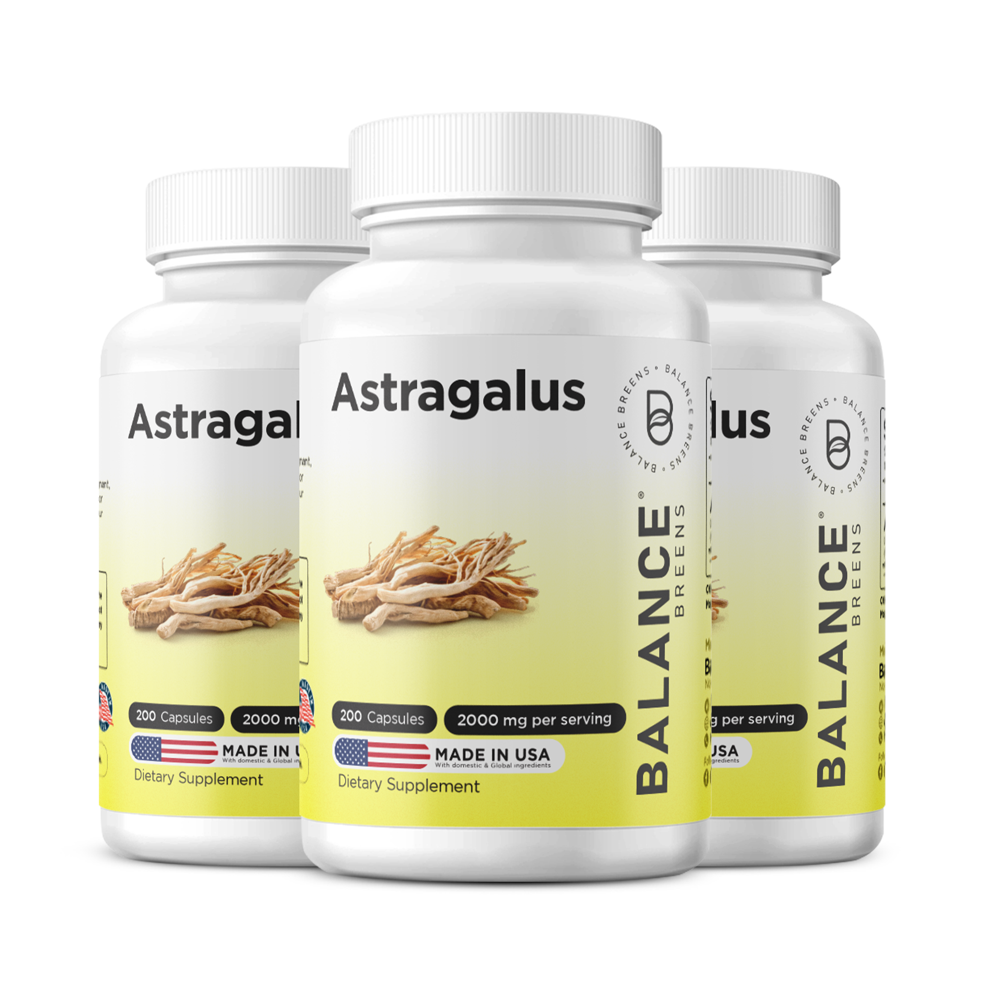 Astragalus, 2000mg per serving, 200 Capsules