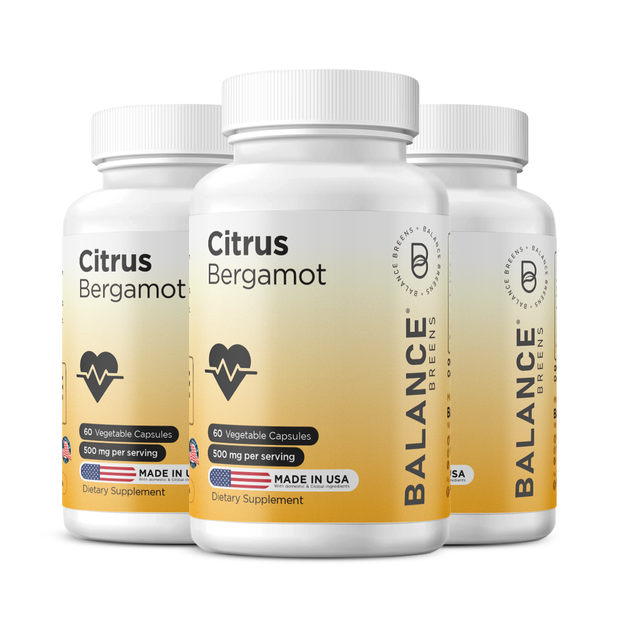 Citrus Bergamot 500mg per serving, 60 Capsules
