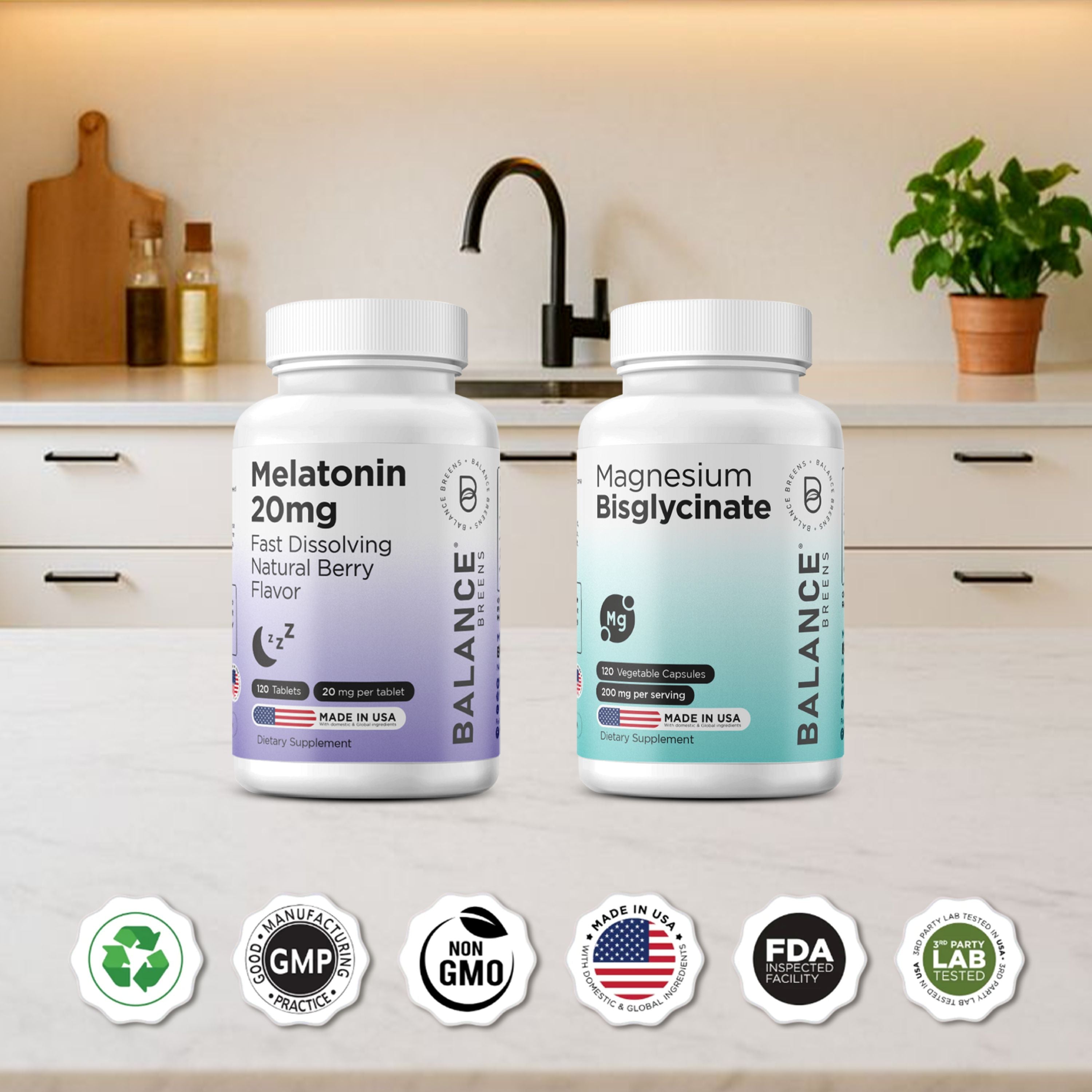 Deep Sleep Restore Stack – Melatonin 20mg + Magnesium
