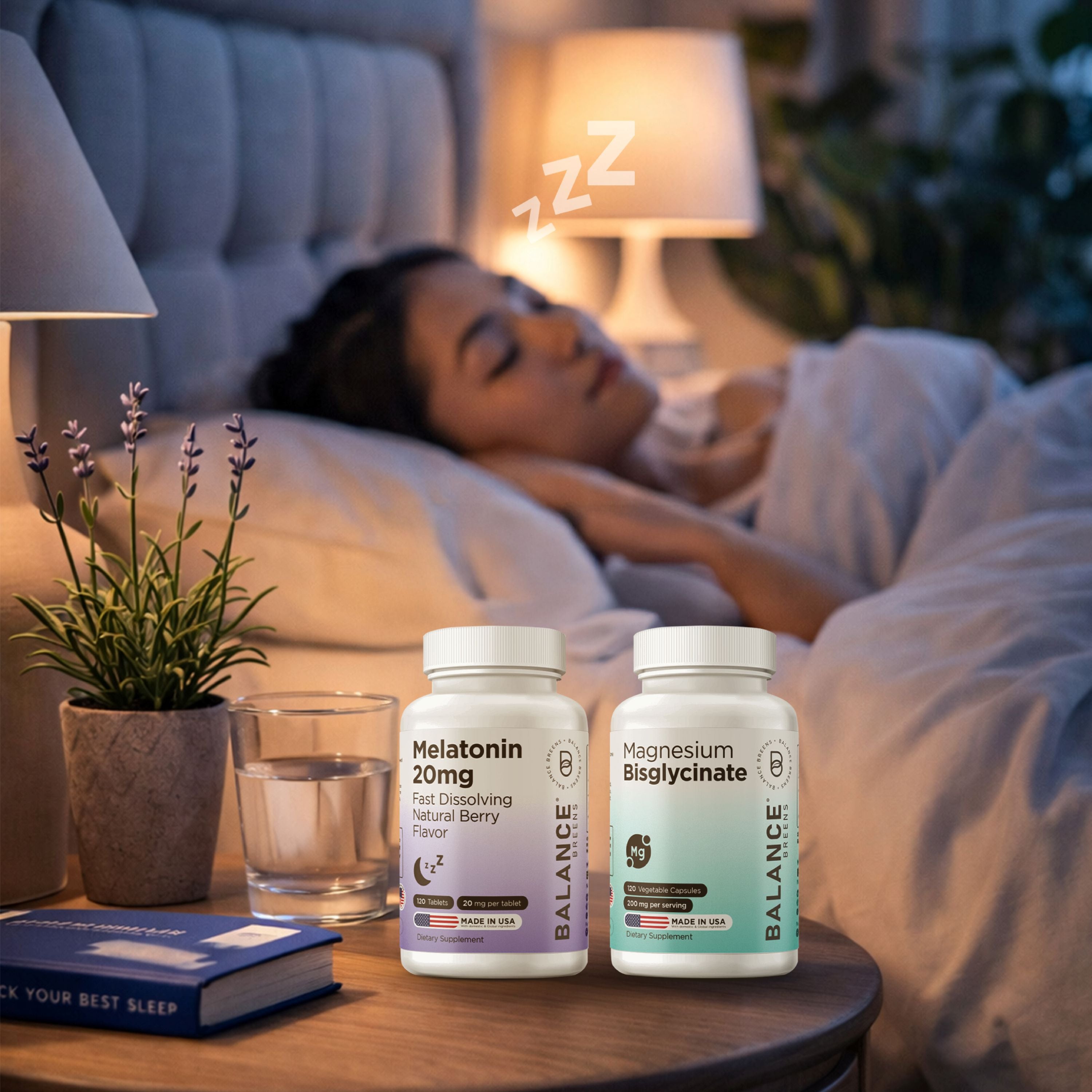 Deep Sleep Restore Stack – Melatonin 20mg + Magnesium