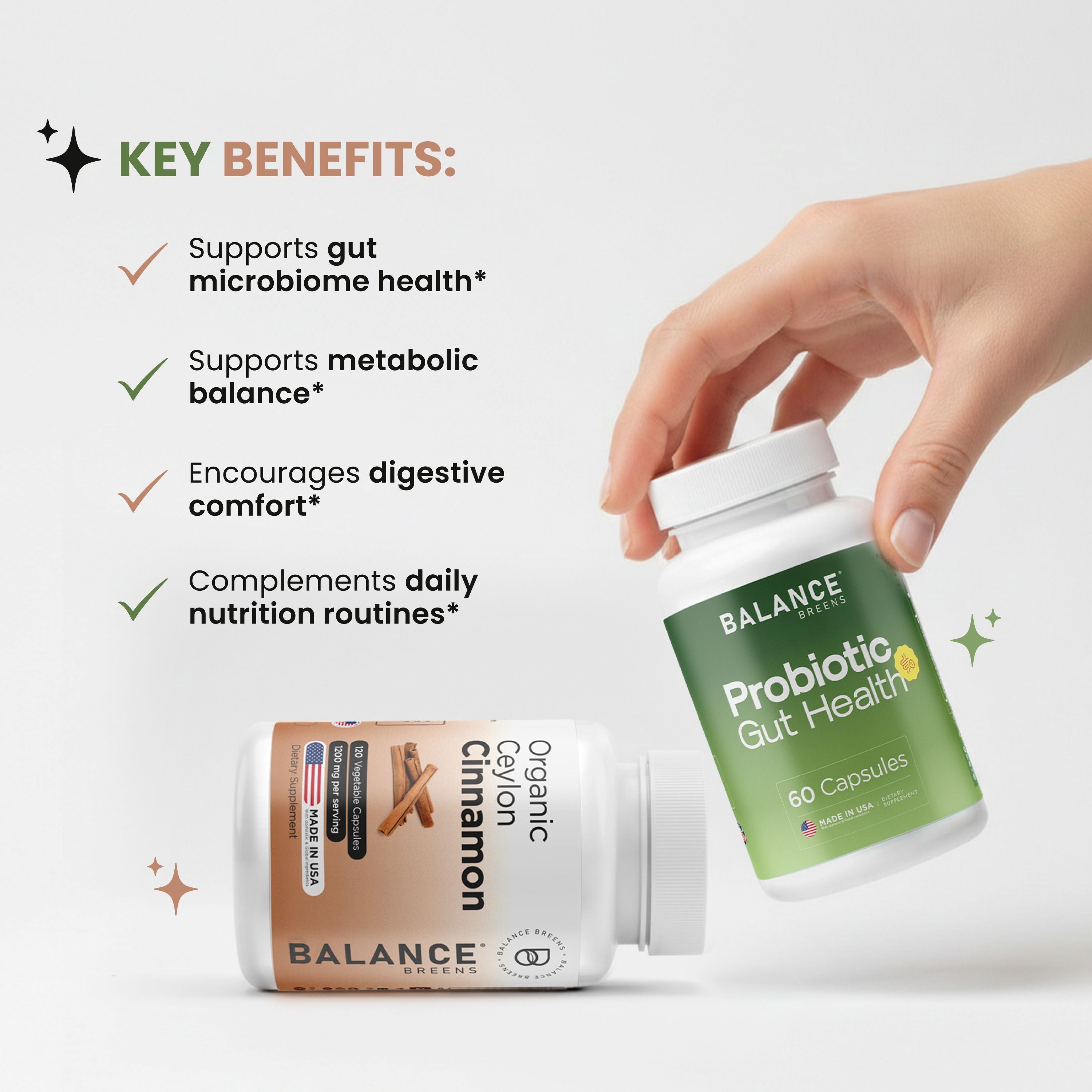 Metabolism & Gut Balance Duo - Probiotic + Cinnamon
