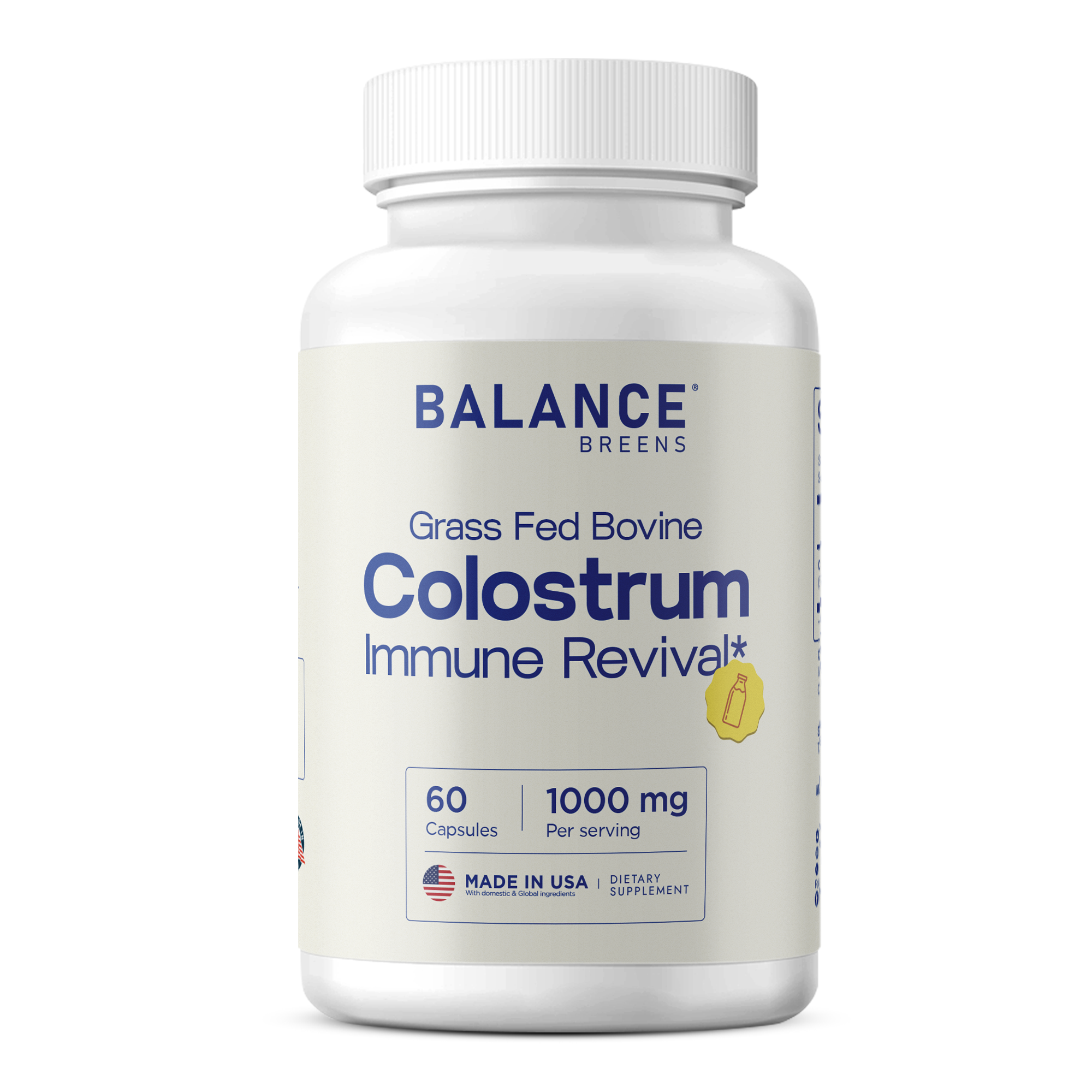 Colostrum Supplement 1000mg, 60 Capsules