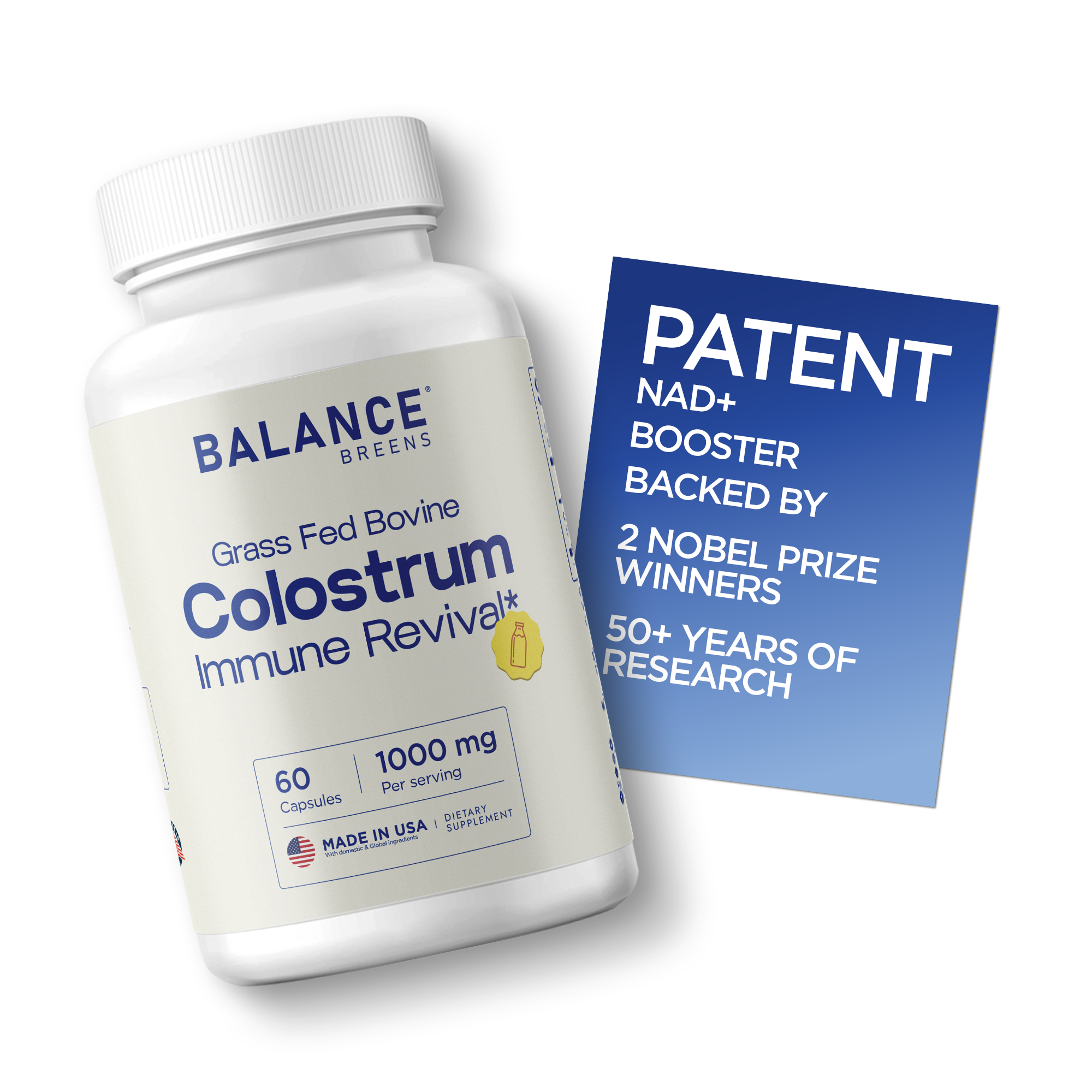 Colostrum Supplement 1000mg, 60 Capsules
