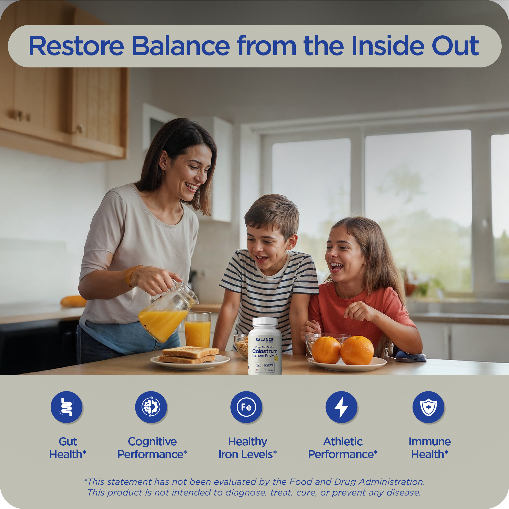 Skin, Gut & Vitality Stack: Hyaluronic Acid + Probiotic + Magnesium + Colostrum