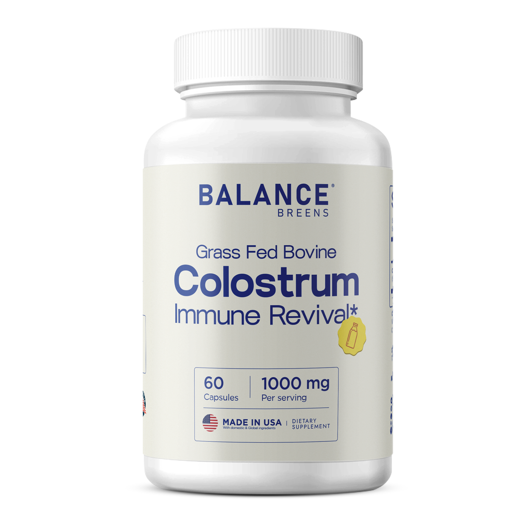 Colostrum Supplement 1000mg, 60 Capsules