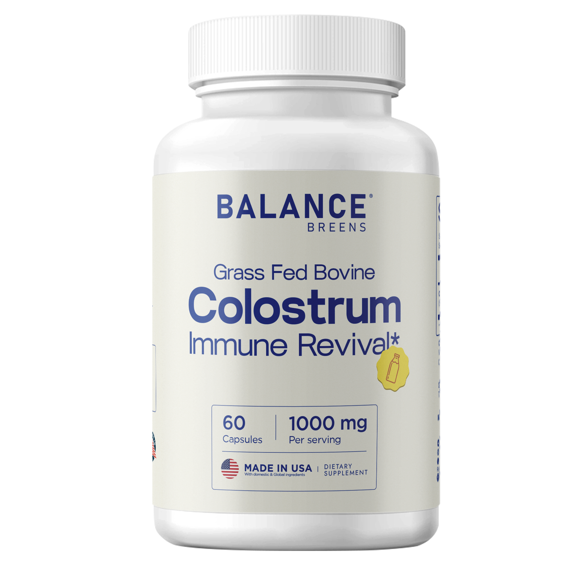 Colostrum Supplement 1000mg, 60 Capsules