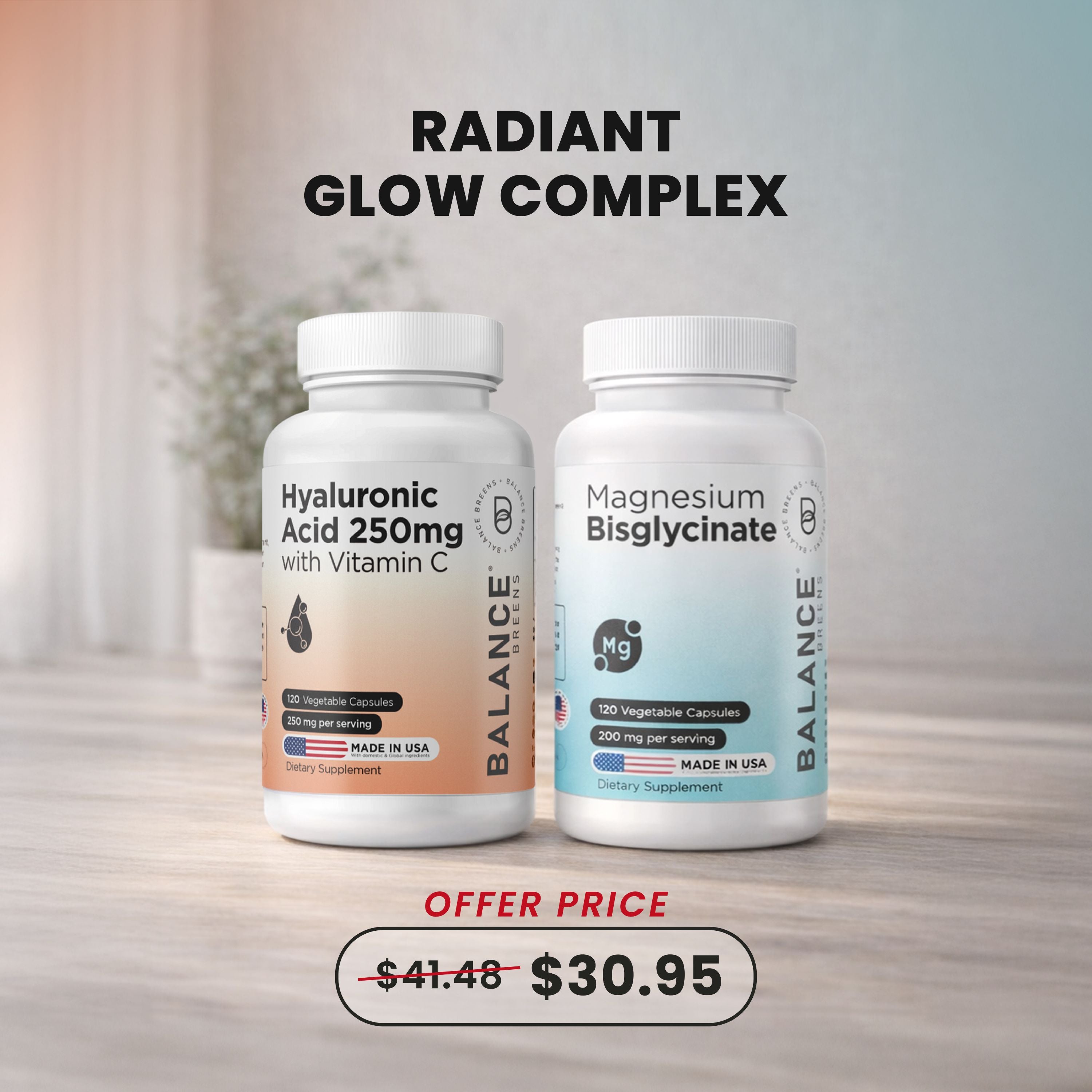 Radiant Glow Complex – Hyaluronic Acid + Magnesium