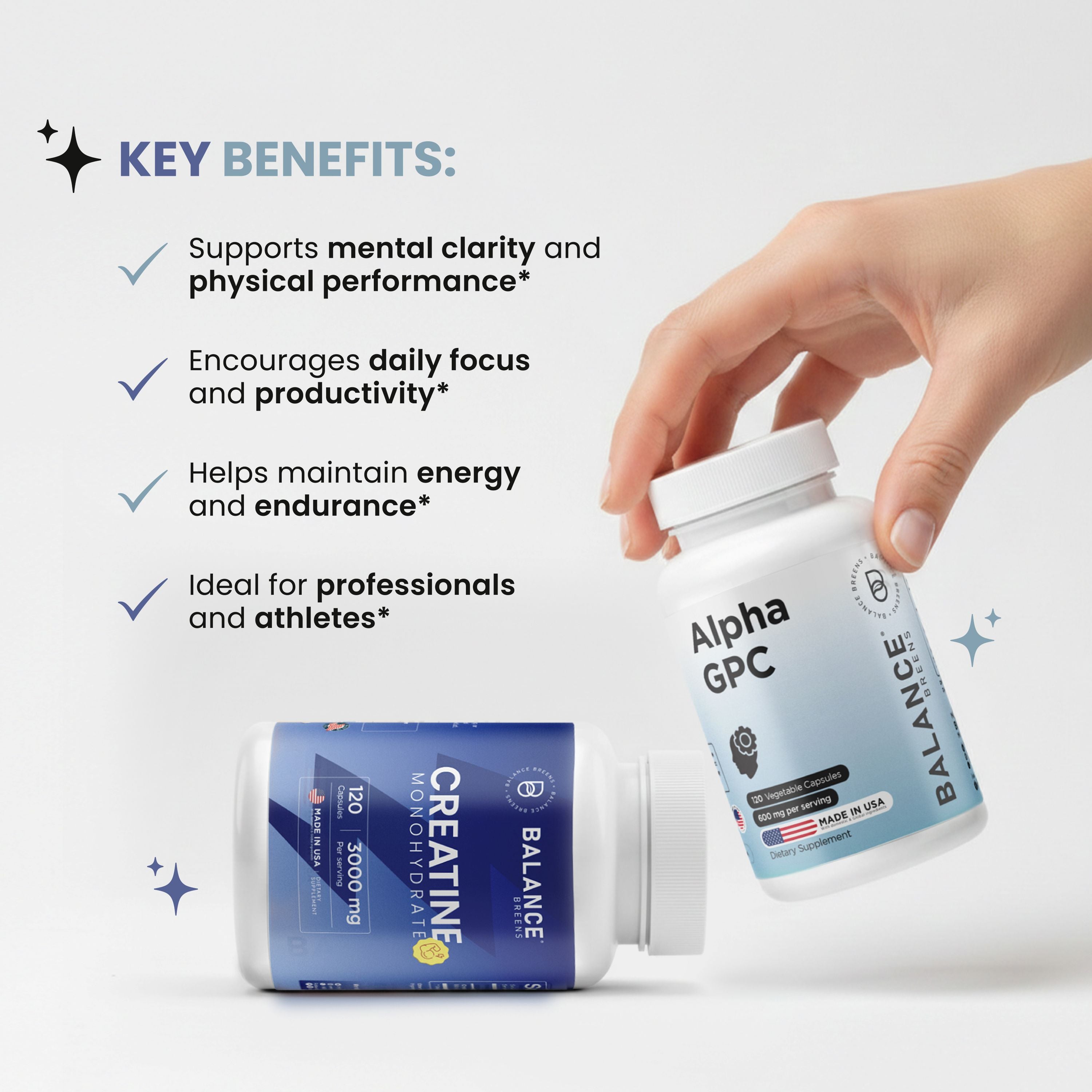 Focus & Power Stack – Alpha GPC + Creatine
