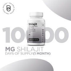 Pure Himalayan Shilajit Capsules, 10:1 Extract, Extra Strength 10000mg, 90 Capsules - 85+ Minerals - Energy, Stamina, Brain Support - Shilajit Supplement for Men and Women