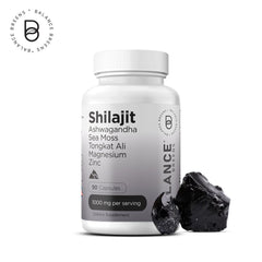 Pure Himalayan Shilajit Capsules, 10:1 Extract, Extra Strength 10000mg, 90 Capsules - 85+ Minerals - Energy, Stamina, Brain Support - Shilajit Supplement for Men and Women