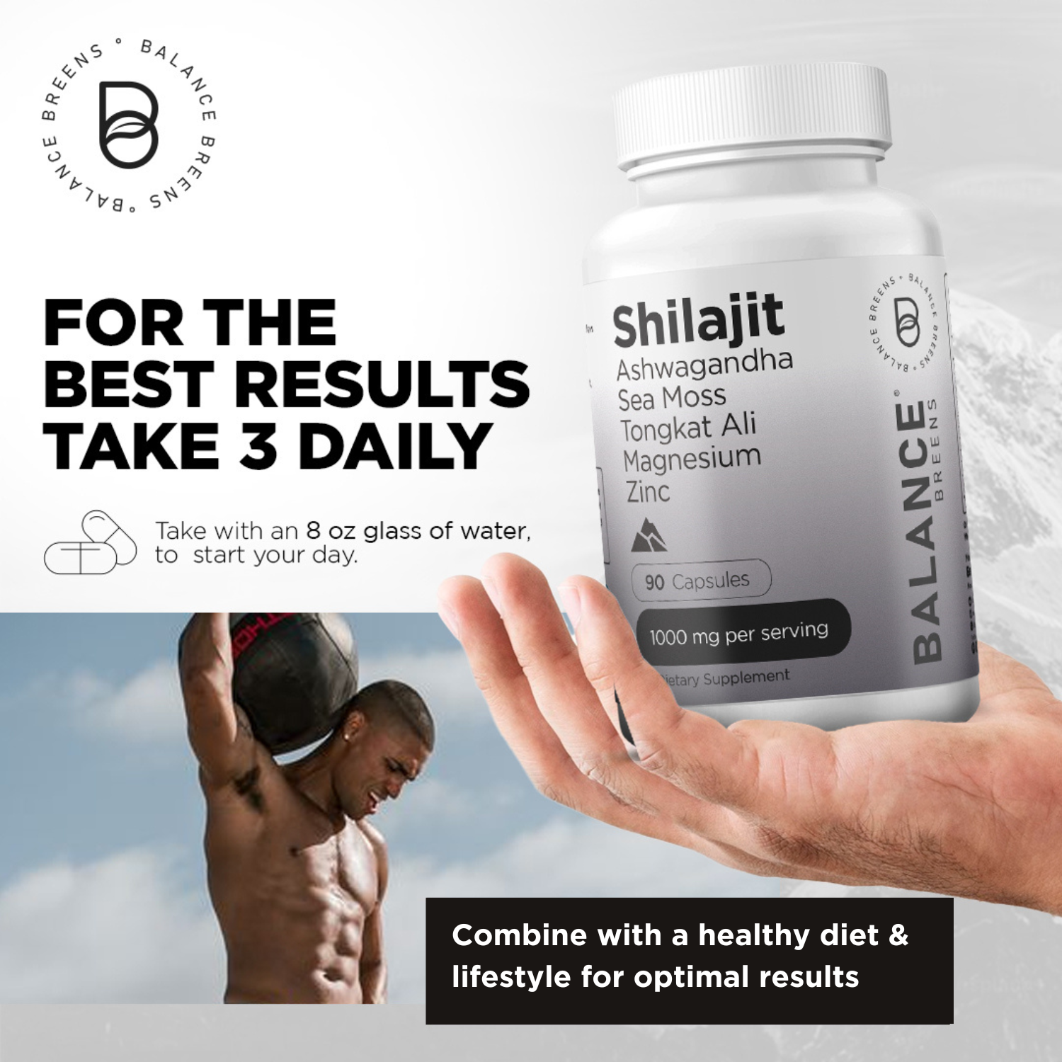 Himalayan Shilajit 10000mg, 90 Capsules