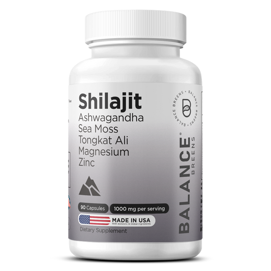 Pure Himalayan Shilajit Capsules, 10:1 Extract, Extra Strength 10000mg, 90 Capsules - 85+ Minerals - Energy, Stamina, Brain Support - Shilajit Supplement for Men and Women