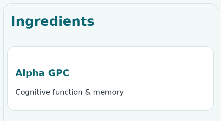 Ingredients