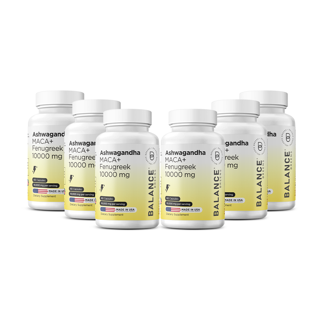 Ashwagandha, Maca Root, Fenugreek, 500mg, 60 Capsules