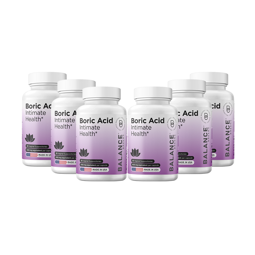 Boric Acid for Women, 600mg, 30 Vaginal Suppositories