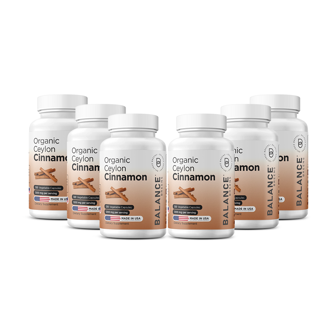 Organic Ceylon Cinnamon 1200mg, 120 Veggie Capsules