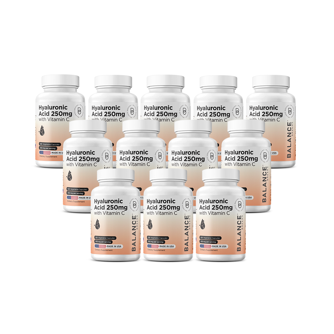Hyaluronic Acid 250mg with Vitamin C 50mg, 120 Vegan Capsules