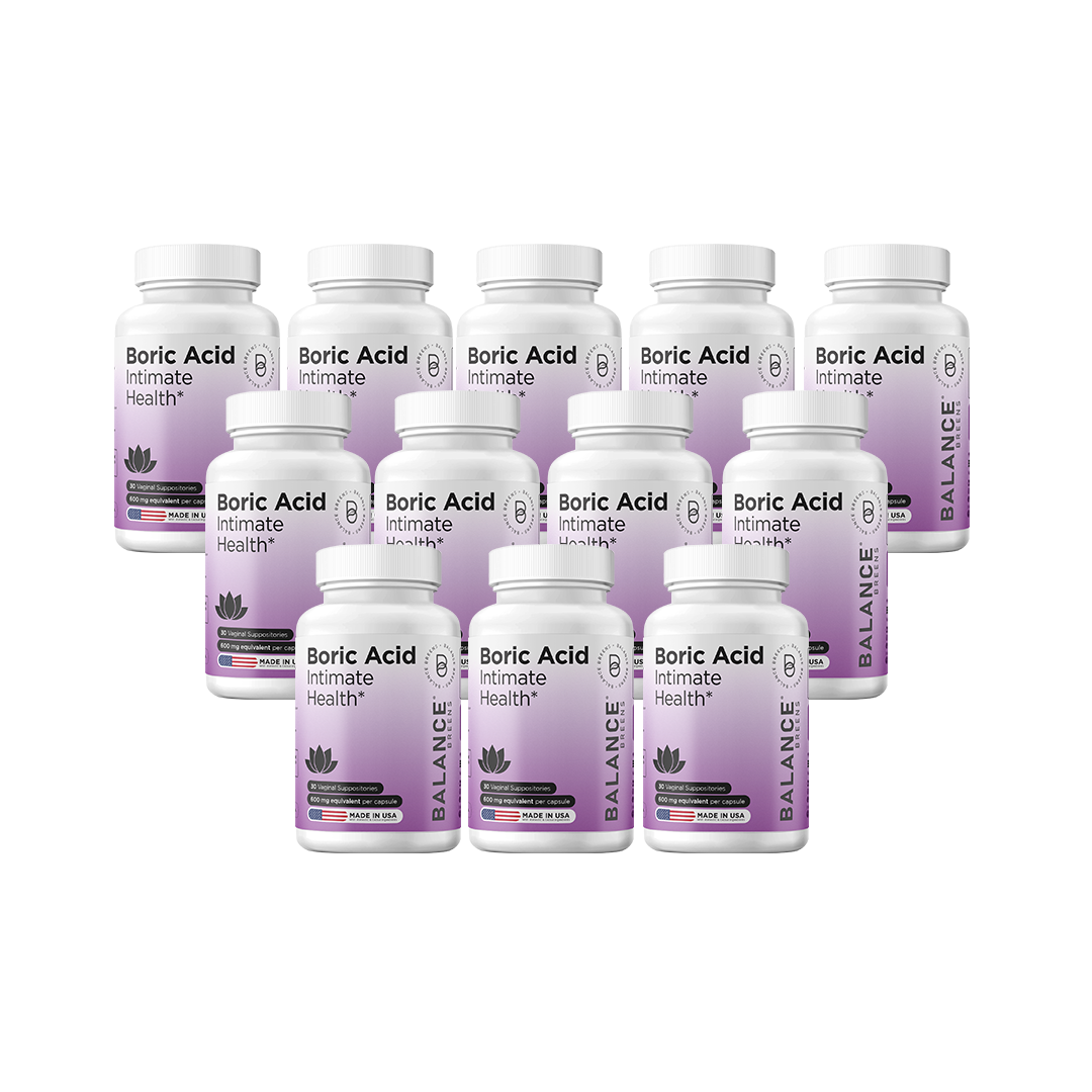 Boric Acid for Women, 600mg, 30 Vaginal Suppositories