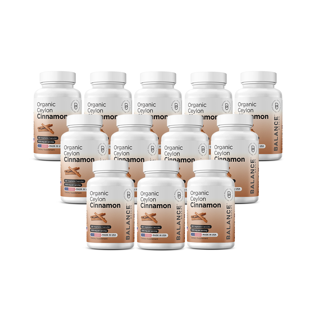 Organic Ceylon Cinnamon 1200mg, 120 Veggie Capsules