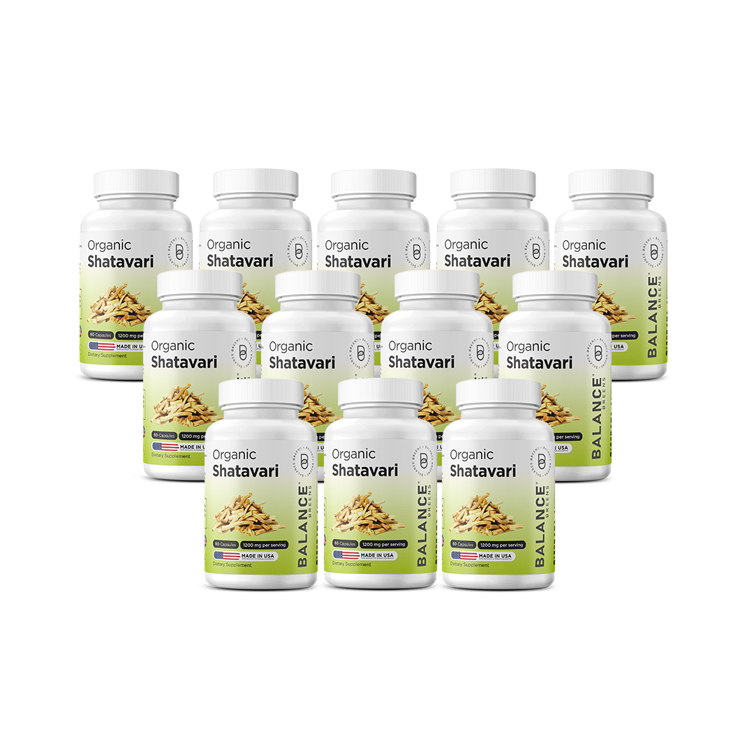 Organic Shatavari 1200mg, 60 Capsules