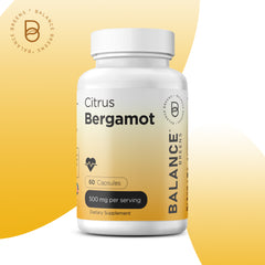 Citrus Bergamot 500mg - Revitalize Your Heart Health - Advanced Bergamot Supplement for Metabolism & Cholesterol Health - 60 Vegan Capsules by Balance Breens