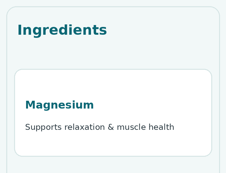 Ingredients