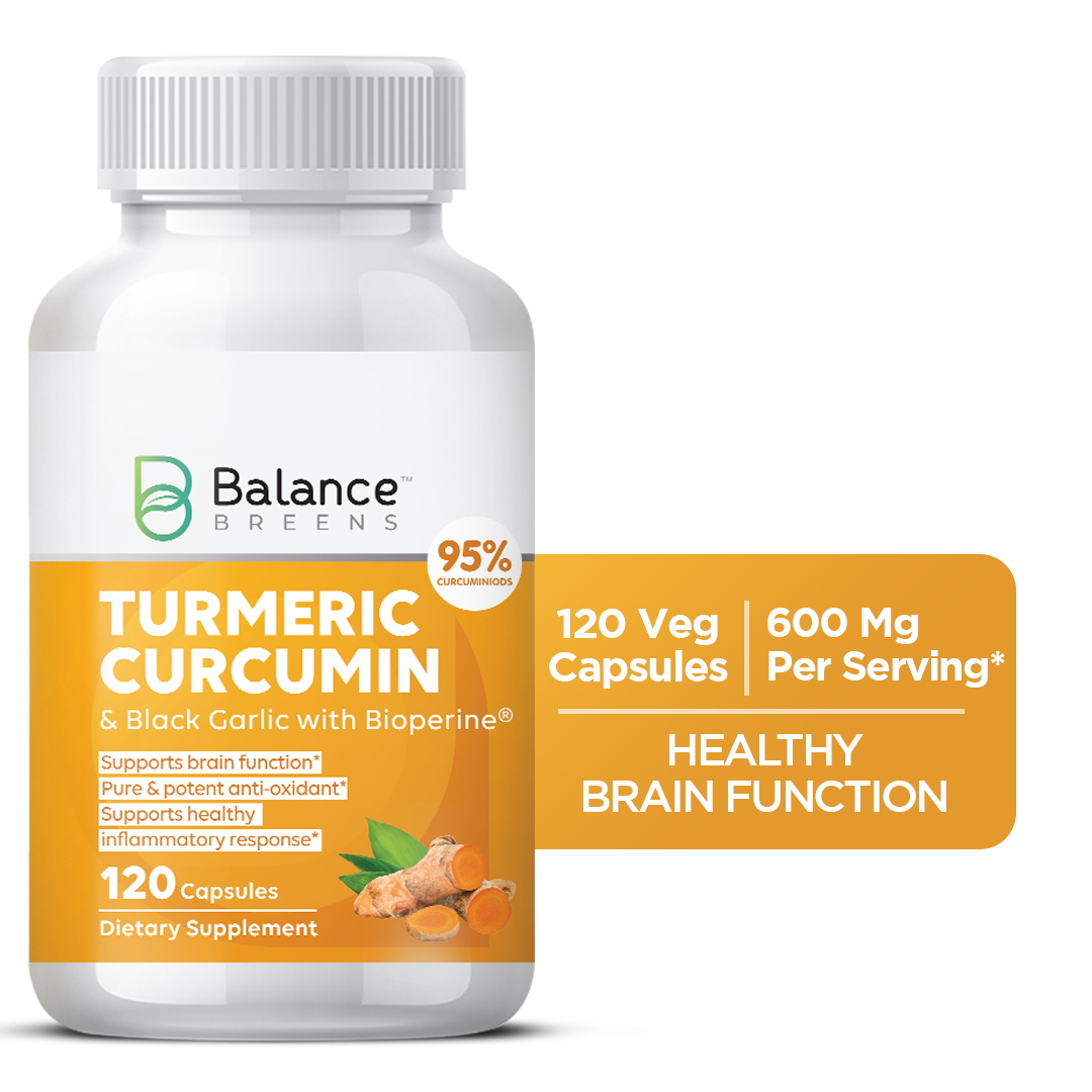 Turmeric Curcumin (95% Curcuminoids) + Black Garlic with Bioperine Black Pepper: The Ultimate Absorption Powerhouse Pills