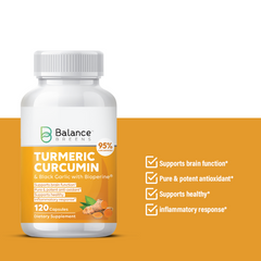 Turmeric Curcumin (95% Curcuminoids) + Black Garlic with Bioperine Black Pepper: The Ultimate Absorption Powerhouse Pills